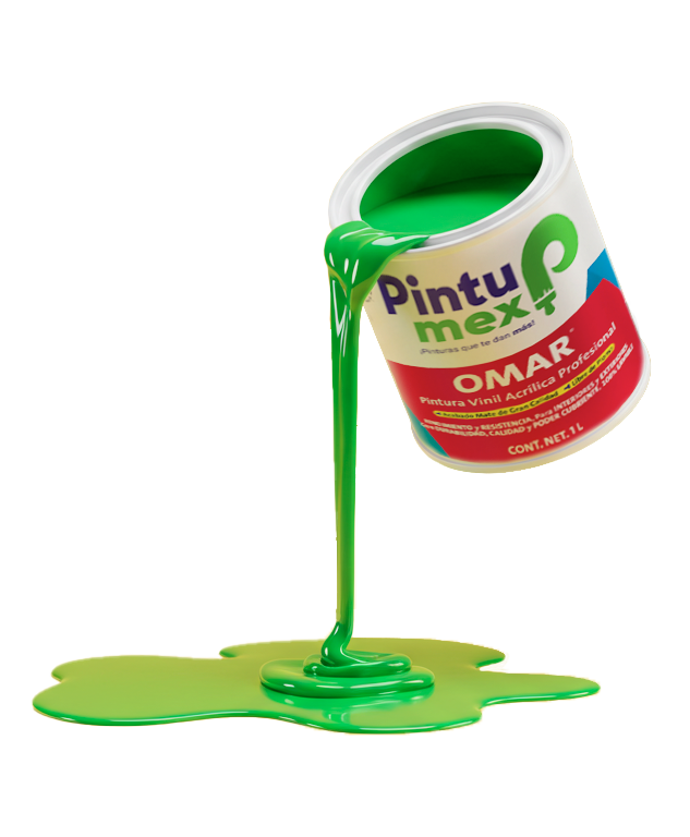 Pintura derramándose